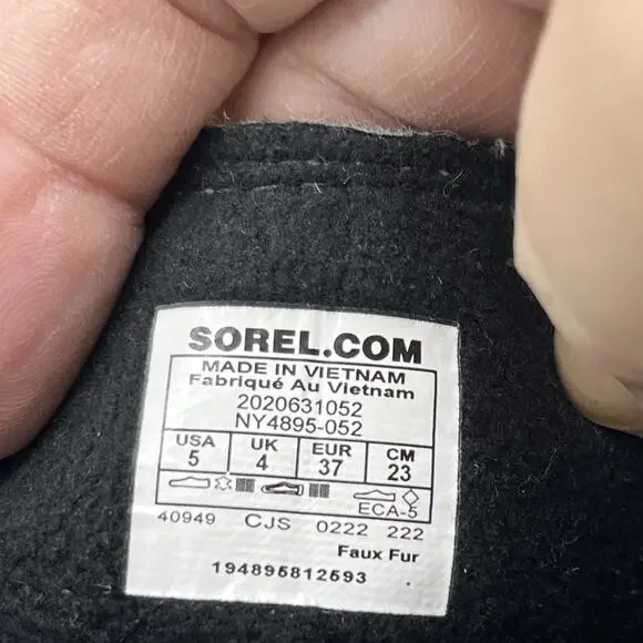 Sorel Kids Quarry Grey/Bright Lavender Explorer Lace WP Boot US 5 - Picture 11 of 13